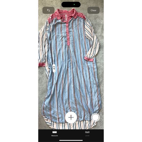 NWOT By Anthropologie True Midi Dress Striped Printed kaftan, Small $168 F13 - Picture 8 of 11